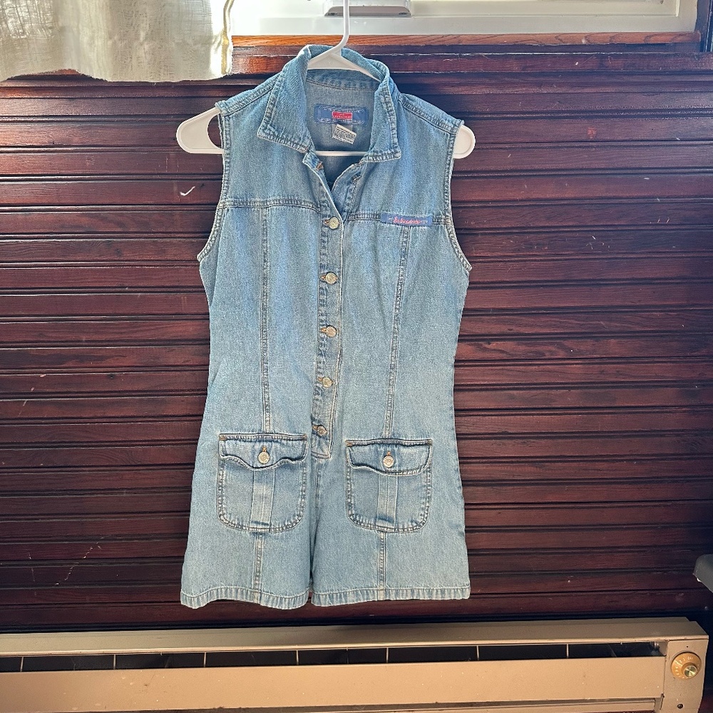 No Boundaries Denim Romper